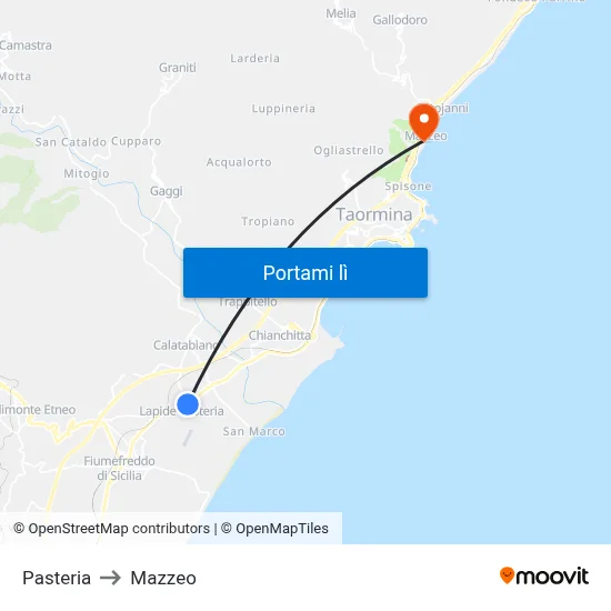 Pasteria to Mazzeo map