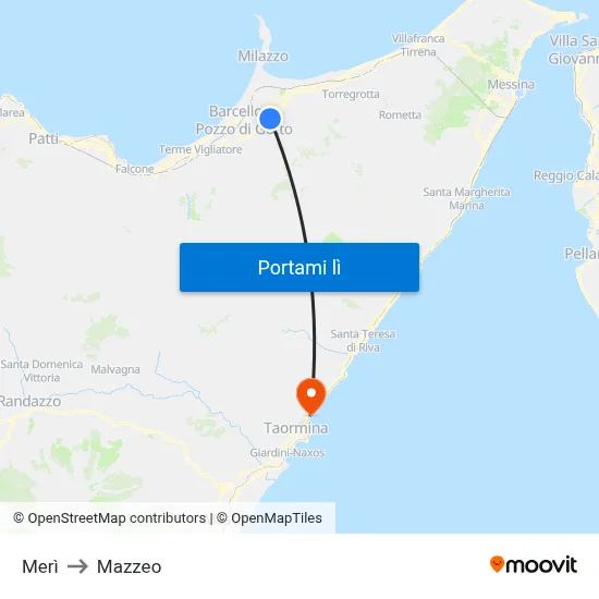 Merì to Mazzeo map