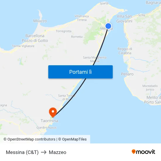 Messina (C&T) to Mazzeo map