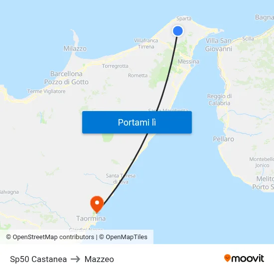Sp50 Castanea to Mazzeo map