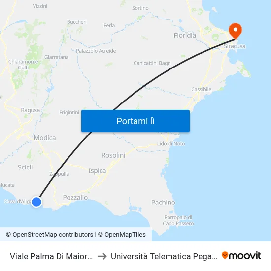 Viale Palma Di Maiorca to Università Telematica Pegaso map