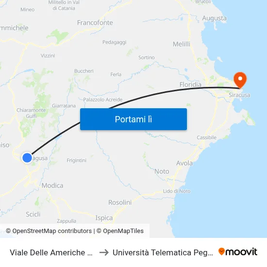 Viale Delle Americhe 230 to Università Telematica Pegaso map