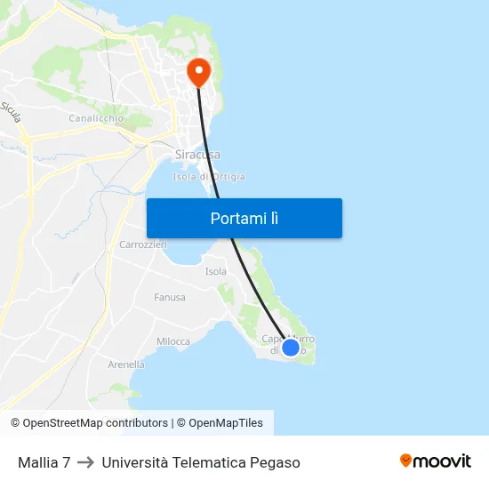 Mallia 7 to Università Telematica Pegaso map