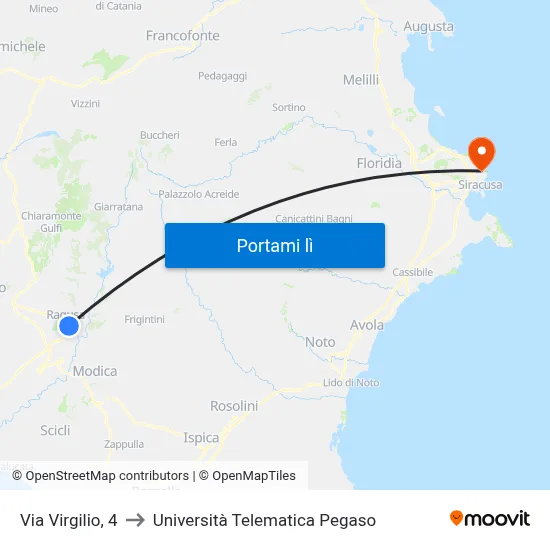 Via Virgilio, 4 to Università Telematica Pegaso map