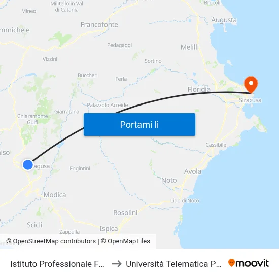 Istituto Professionale Ferraris to Università Telematica Pegaso map