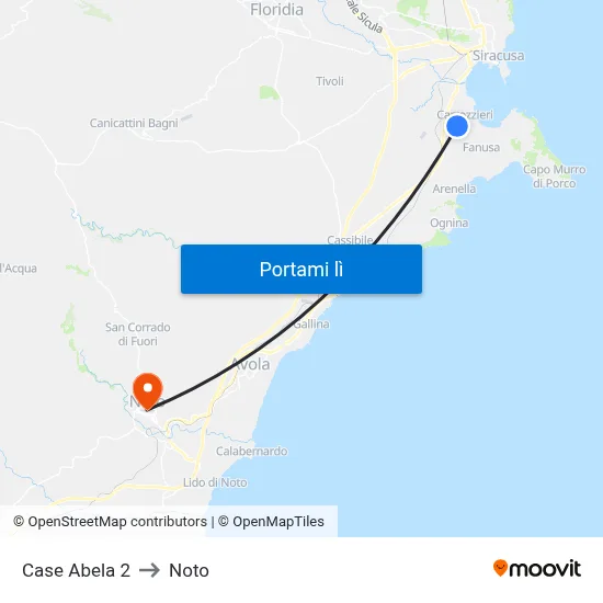 Case Abela 2 to Noto map