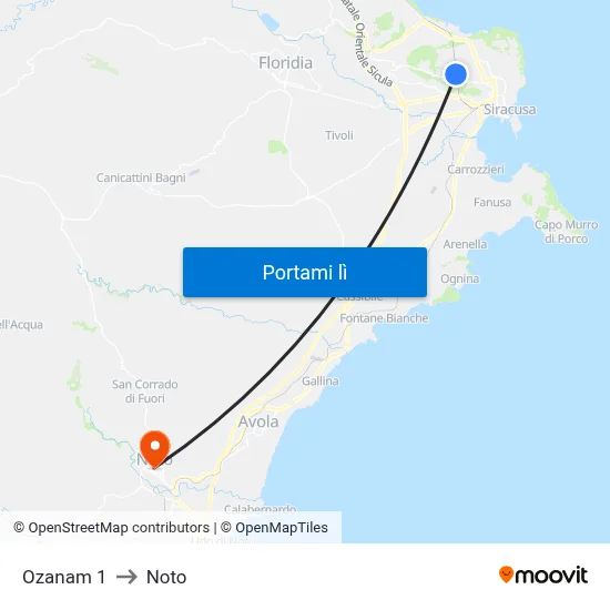 Ozanam 1 to Noto map