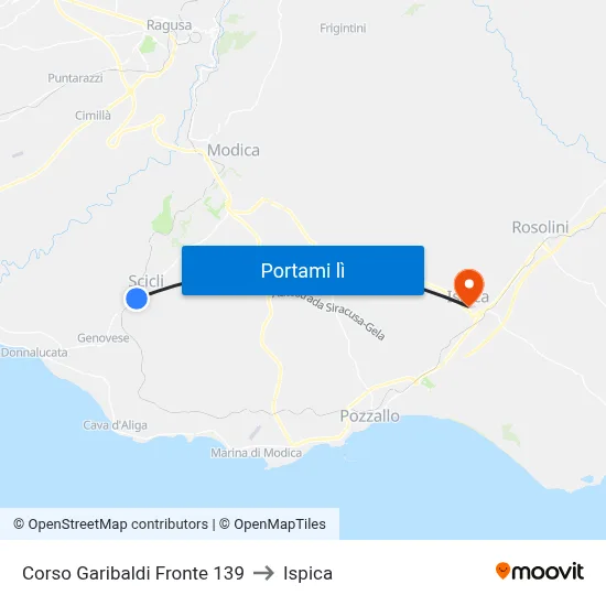 Corso Garibaldi Fronte 139 to Ispica map