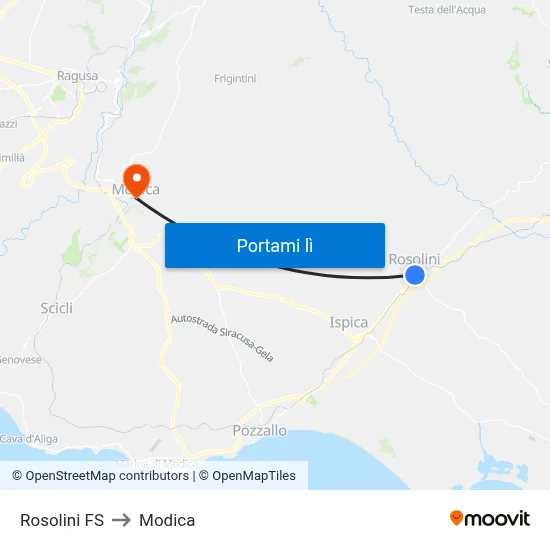 Rosolini FS to Modica map