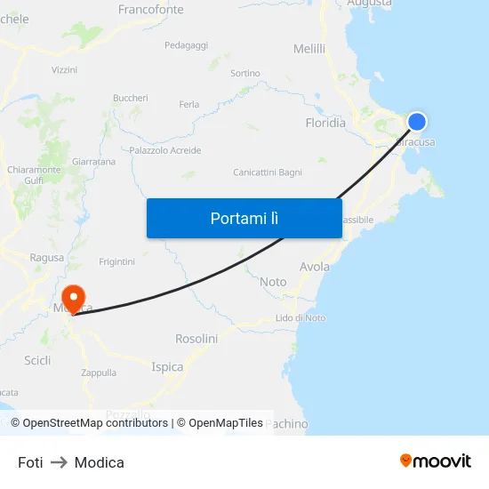 Foti to Modica map