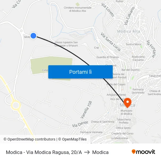 Modica - Via Modica Ragusa, 20/A to Modica map
