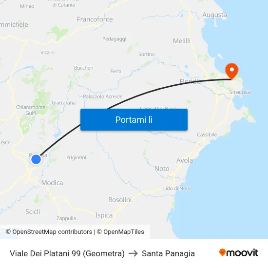 Viale Dei Platani 99 (Geometra) to Santa Panagia map