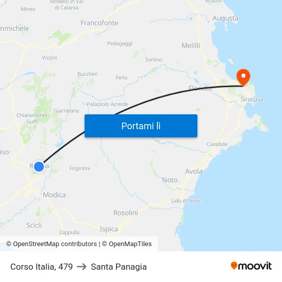Corso Italia, 479 to Santa Panagia map