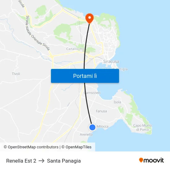 Renella Est 2 to Santa Panagia map