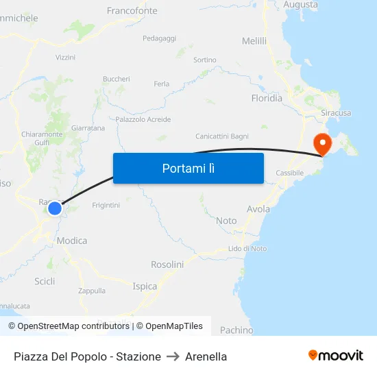 Piazza Del Popolo - Stazione to Arenella map