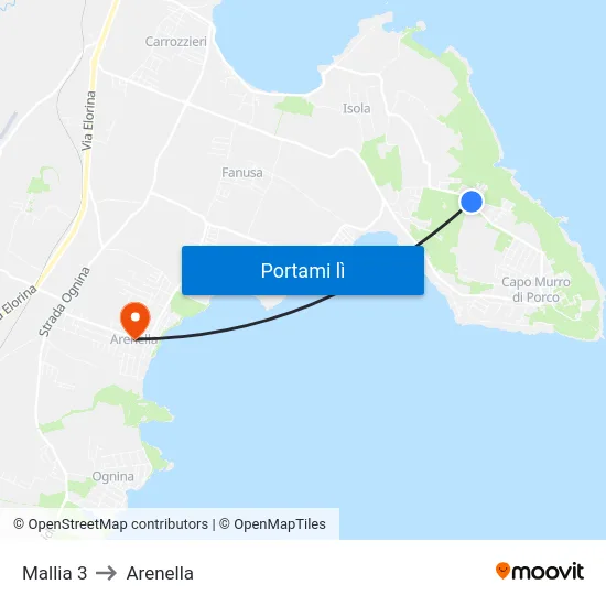 Mallia 3 to Arenella map