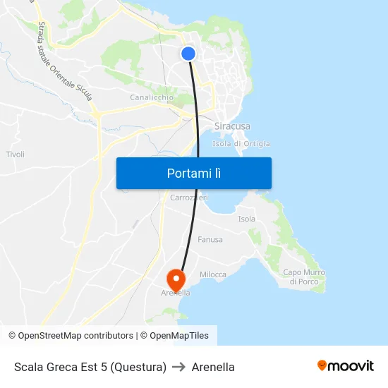 Scala Greca Est 5 (Questura) to Arenella map