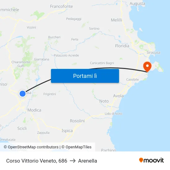Corso Vittorio Veneto, 686 to Arenella map