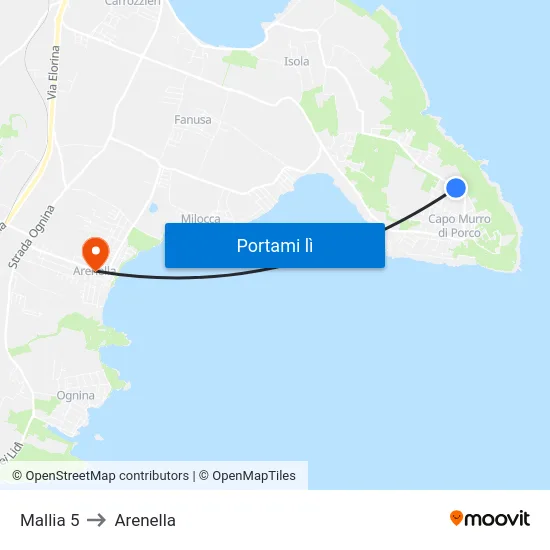 Mallia 5 to Arenella map