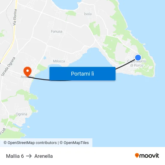 Mallia 6 to Arenella map
