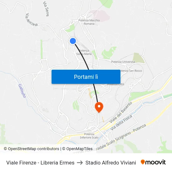 Viale Firenze - Libreria Ermes to Stadio Alfredo Viviani map