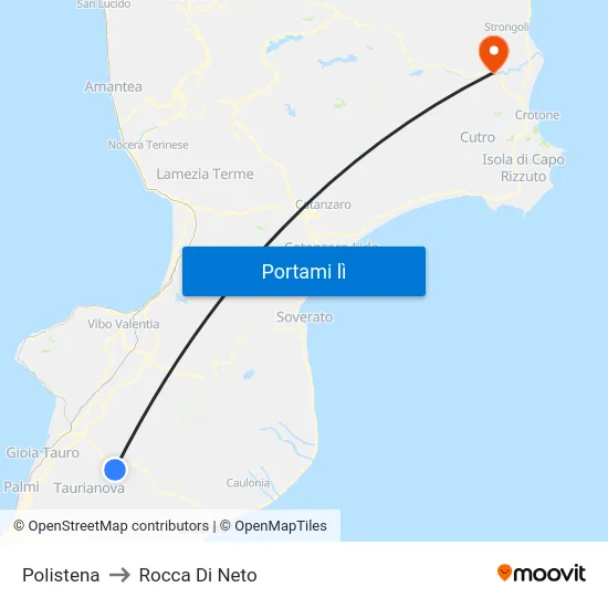 Polistena to Rocca Di Neto map