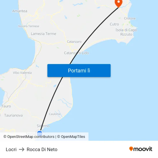 Locri to Rocca Di Neto map