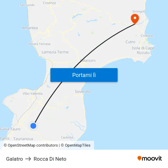 Galatro to Rocca Di Neto map