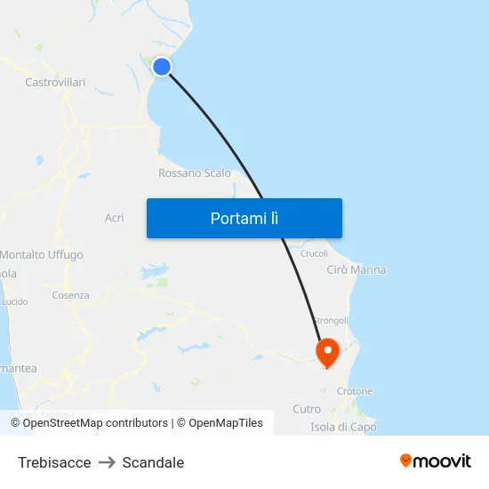 Trebisacce to Scandale map