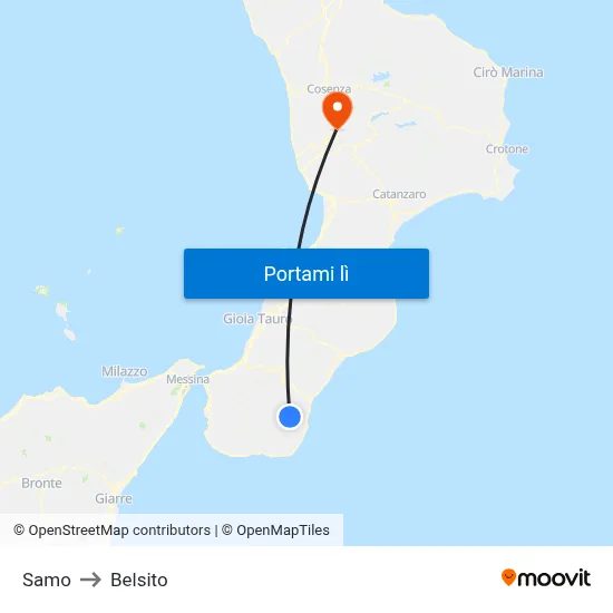 Samo to Belsito map
