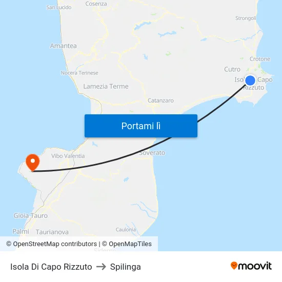 Isola Di Capo Rizzuto to Spilinga map
