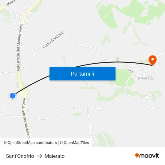 Sant'Onofrio to Maierato map