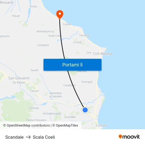Scandale to Scala Coeli map