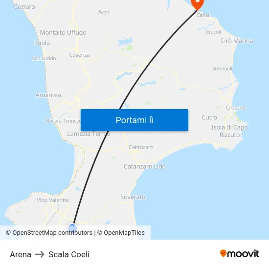 Arena to Scala Coeli map