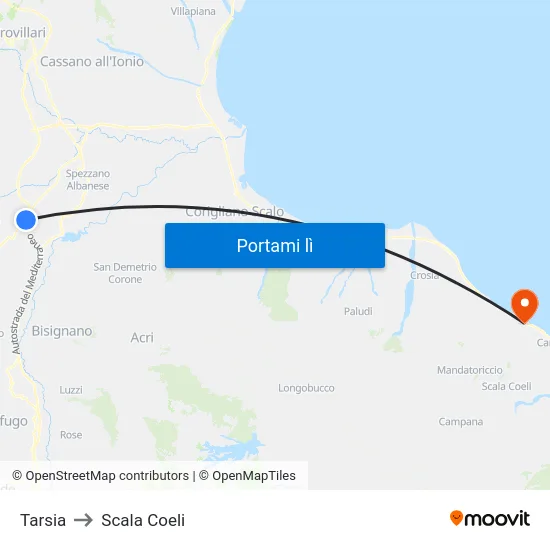 Tarsia to Scala Coeli map