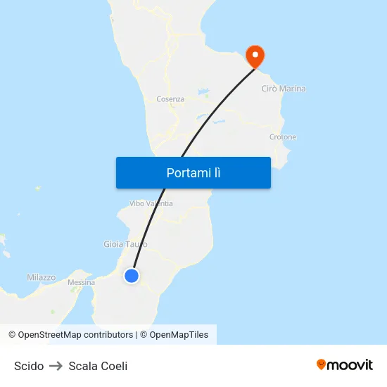 Scido to Scala Coeli map