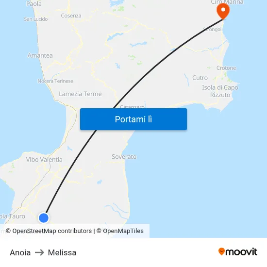 Anoia to Melissa map