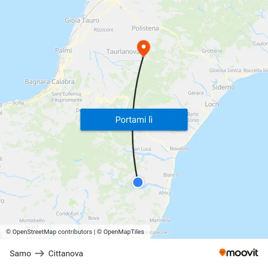 Samo to Cittanova map