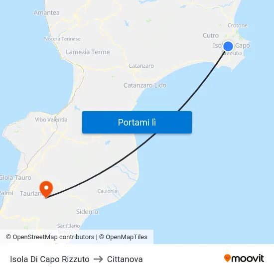Isola Di Capo Rizzuto to Cittanova map
