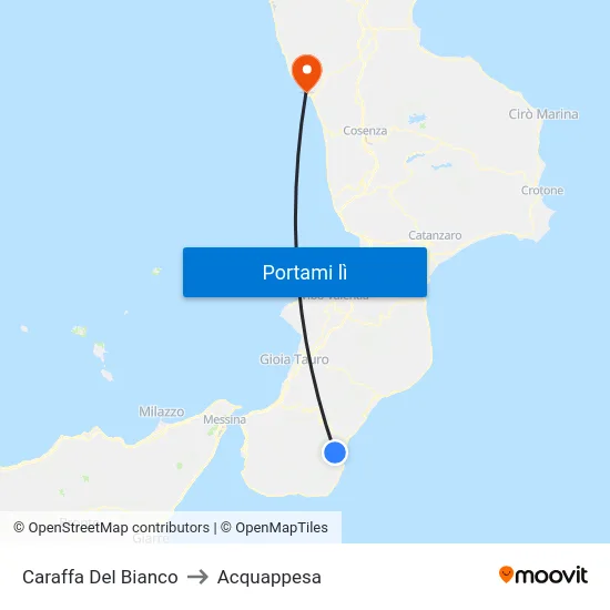 Caraffa Del Bianco to Acquappesa map
