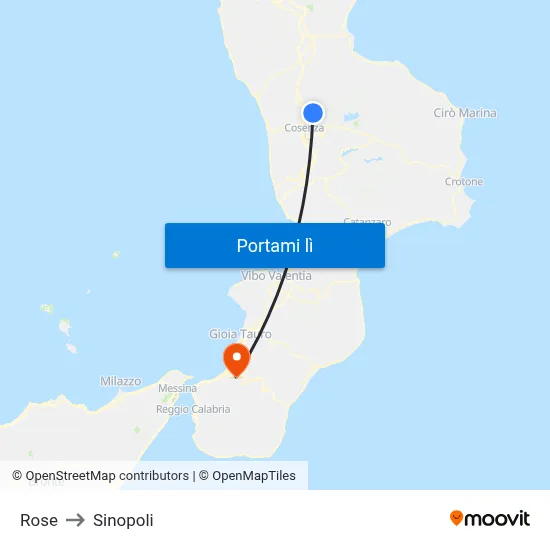 Rose to Sinopoli map
