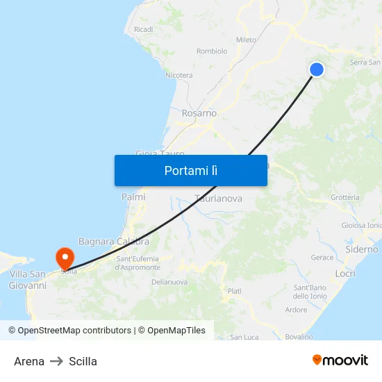 Arena to Scilla map