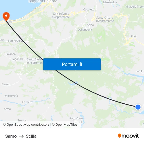 Samo to Scilla map