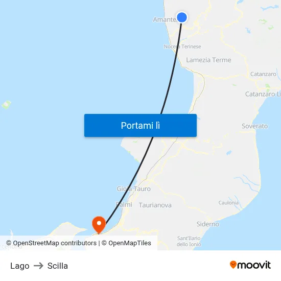 Lago to Scilla map