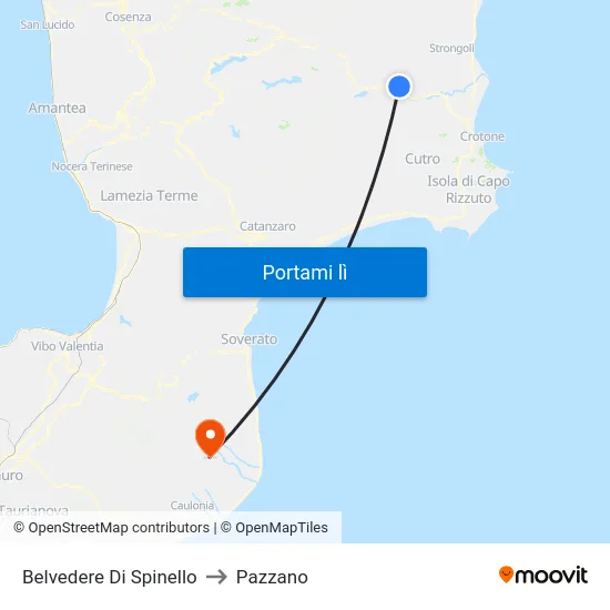 Belvedere Di Spinello to Pazzano map