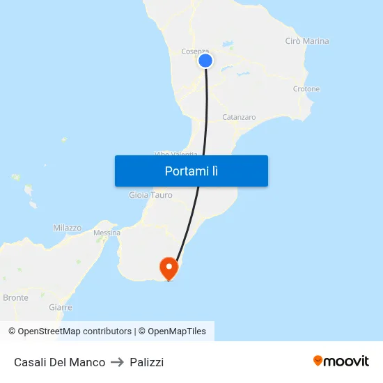Casali Del Manco to Palizzi map