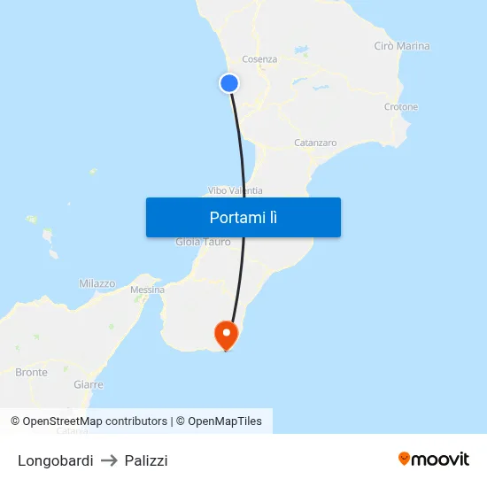 Longobardi to Palizzi map
