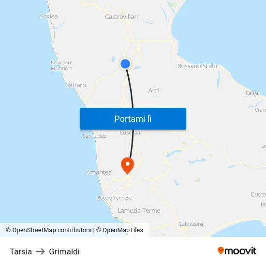 Tarsia to Grimaldi map