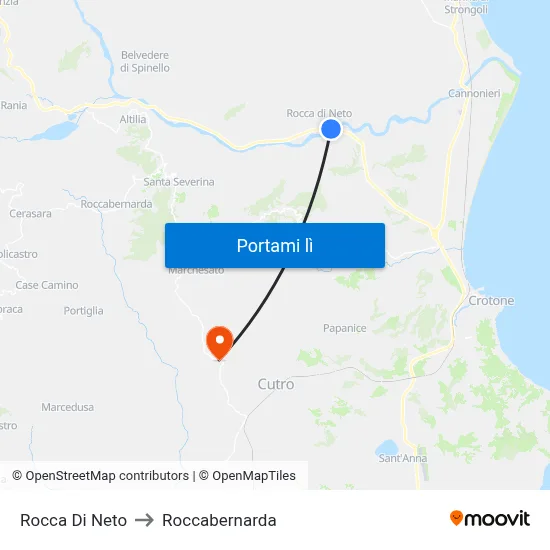 Rocca Di Neto to Roccabernarda map