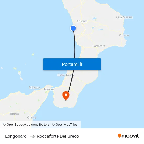 Longobardi to Roccaforte Del Greco map